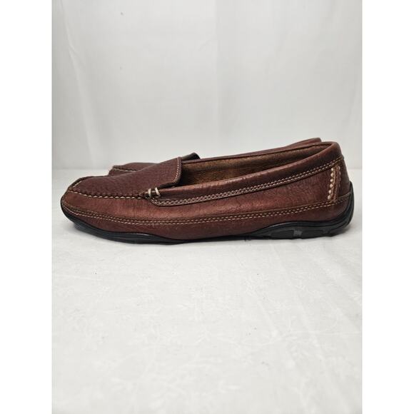 LL.L. Bean 0FXL5 Shoes Brown Leather Penny Loafers Men's 8M Slip-on Shoes - Picture 4 of 8